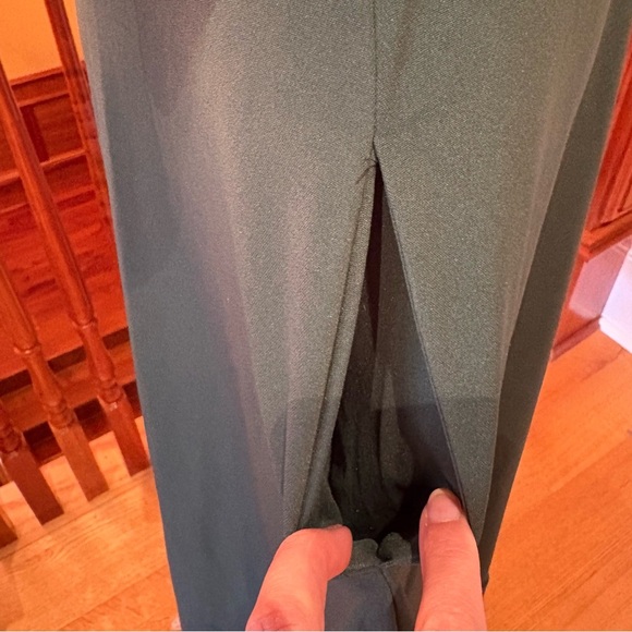 Classy Elegant Pine Green Formal Wedding Guest Dress Wmn’s S - Picture 4 of 13